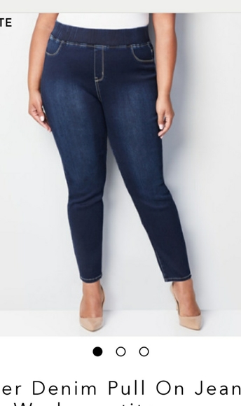 avenue pull on jeans